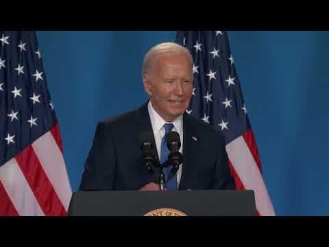 Biden mistakenly refers to Kamala Harris as 'Vice President Trump' while answering reporter question