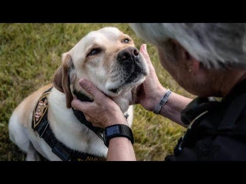 Memorial service held for Franklin County Sheriff's Office first therapy dog