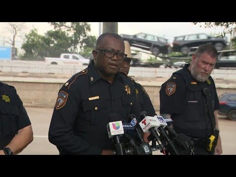 HCSO officials give update after standoff shut down North Freeway for hours