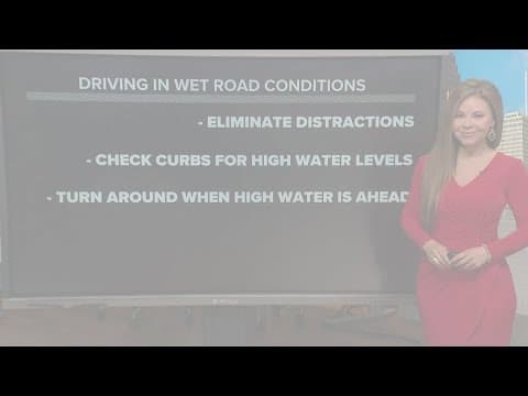 How to drive on wet Houston roads