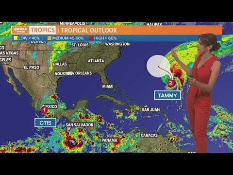 Wednesday noon tropical update: Hurricane Tammy strengthens