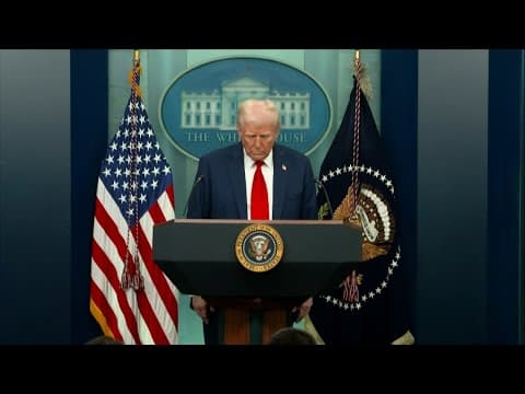 Donald Trump begins his address to the nation on deadly plane crash with moment of silence