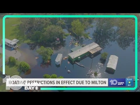 FWC puts boating restrictions into effect after Hurricane Milton