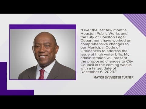 City of Houston to address high water bills through ordinance changes