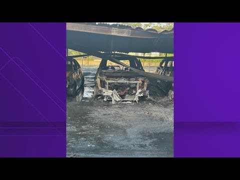 Multiple cars catch fire at Galleria-area apartment complex