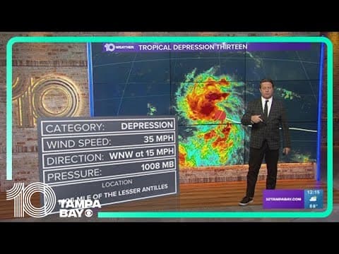 Tracking the Tropics: Tropical Depression 13 forms, forecast to become major hurricane by the weeken