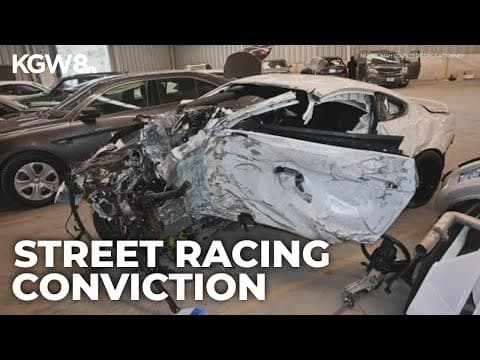 Portland driver convicted after street racing at over 140 mph, crashes into tree
