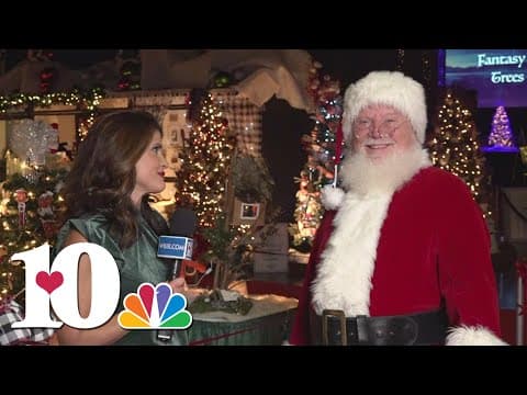 Santa talks about Fantasy of Trees