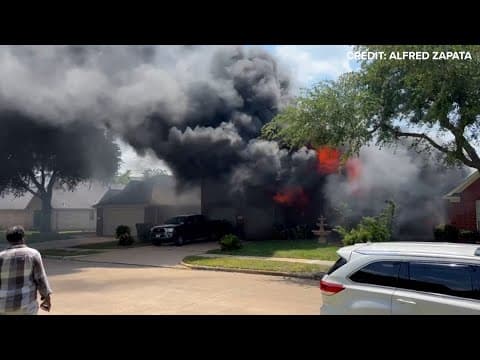 Officials give update after body found in search for woman missing in NW Harris County house fire