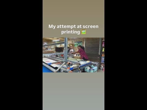9NEWS reporter attempts screen-printing