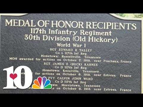 Unveiled sign honors 4 World War era Medal of Honor recipients