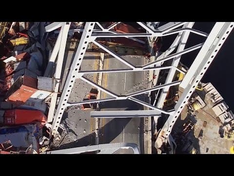 More containers being removed off ship that crashed into Baltimore's Francis Scott Key Bridge