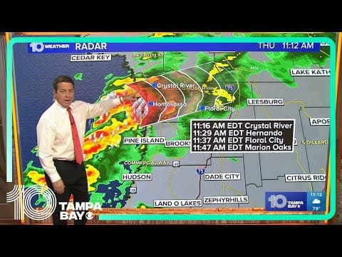 LIVE WEATHER UPDATE | Tampa Bay's storm threat