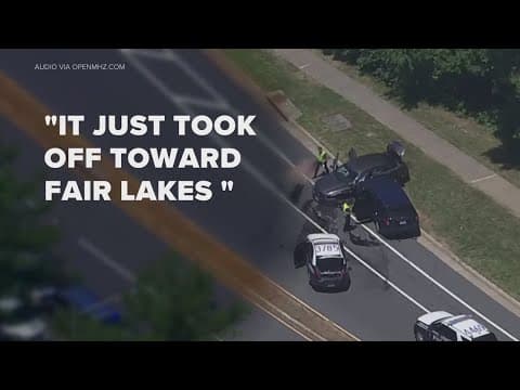Man steals police cruiser at mall and leads officers on chase in Fairfax Co., Virginia