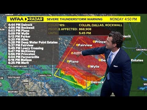 DFW weather: What to expect Monday as storms come through