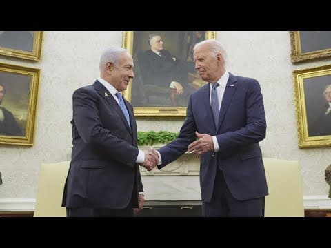 Netanyahu meets with Biden as protests rage in DC