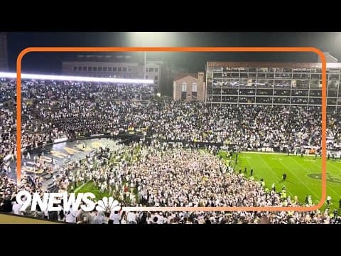 Colorado Football Fans Rush Folsom Field After Miraculous OT Win Over Baylor