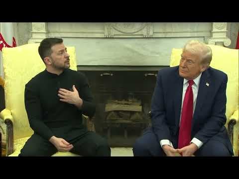 Zelenskyy questioned on his clothing choice as tensions blow up in Oval Office