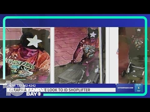 Clearwater police searching for shoplifter who stole clothes at Countryside Mall