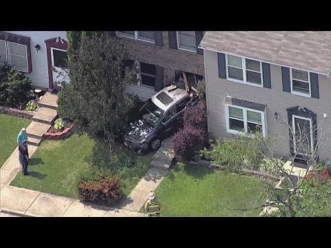 Car slams into home in Prince William County