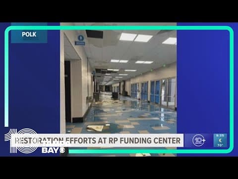 Restoration efforts underway at RP Funding Center after damages from Milton