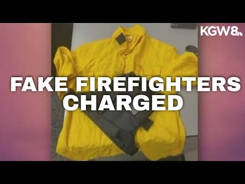 Oregon couple charged with misdemeanors for allegedly impersonating firefighters in California