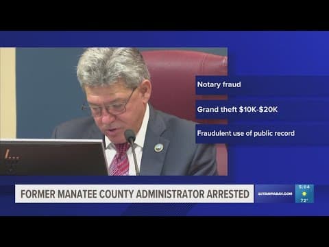 Former Manatee County Administrator facing criminal charges