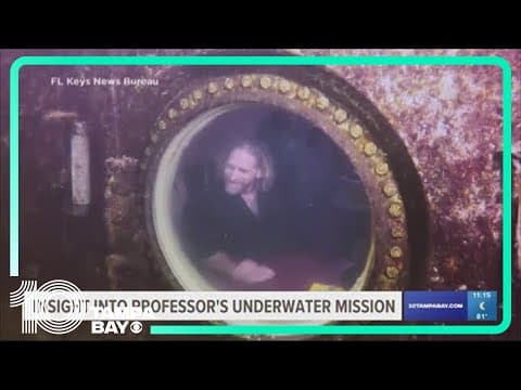 USF professor who spent 100 days underwater resurfaces