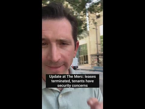 Residents express security concerns after their leases were terminated at The Merc