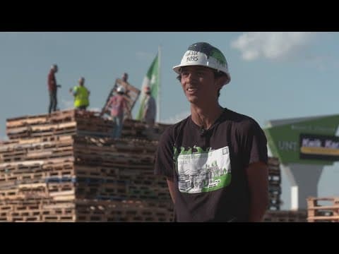 UNT getting ready for homecoming game with high-burning tradition
