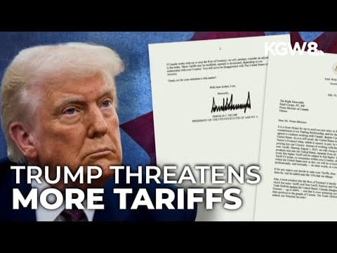 Trumps threatens 35% tariff on more than half of Canadian exports to US