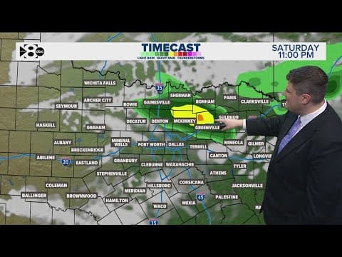 DFW Weather | Thunderstorms possible Saturday night, 14 day forecast