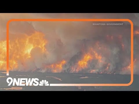 Wildfires raging across central and western Canada send hazardous smoke to U.S.