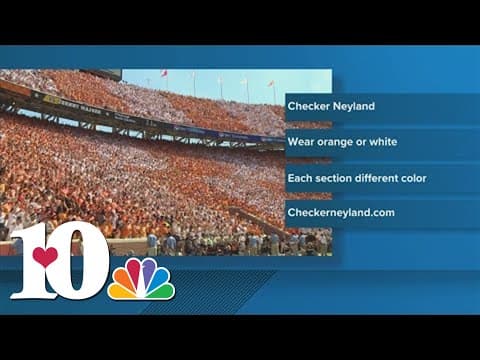 Checker Neyland returns for Florida game. You can now find out what color your seat section is