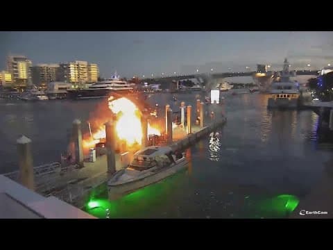 Fire erupts at South Florida marina: 1 dead, 5 hospitalized after boat explosion