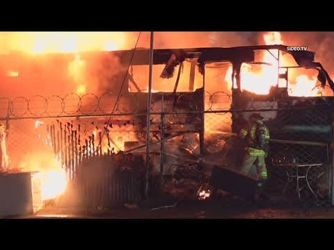 Man's two dogs killed in Lemon Grove RV fire