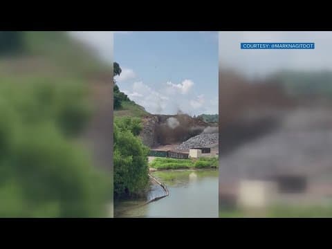 TDOT blasts hillside along Alcoa Highway