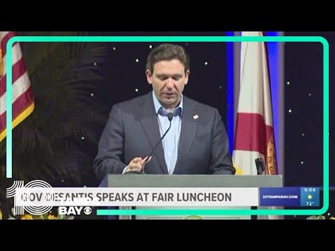 Gov. Ron DeSantis makes first public appearance in Tampa since dropping out of presidential race