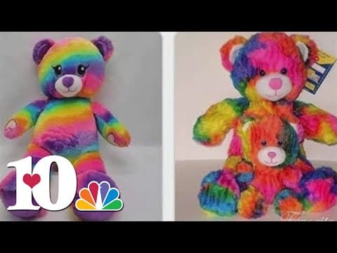 Family, little girl in search of teddy bear with remembrance of late mother