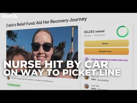 Portland nurse heading to Providence strike hit by car