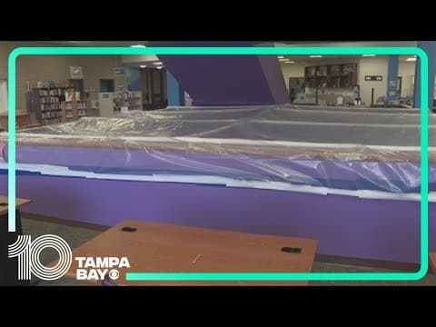 Manatee County library is still closed due to storm damage