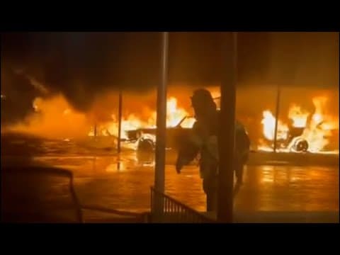 Multiple cars catch fire at Galleria-area apartment complex