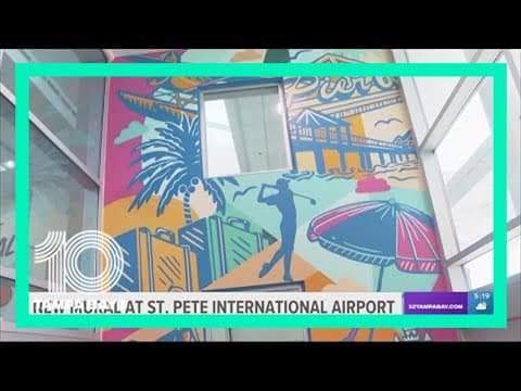New mural at St. Pete international airport