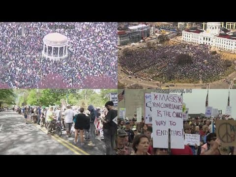 DC's 'Hands Off!' rally on the National Mall draws tens of thousands of people
