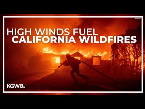 Thousands evacuate as extreme winds fuel wildfires across Los Angeles area