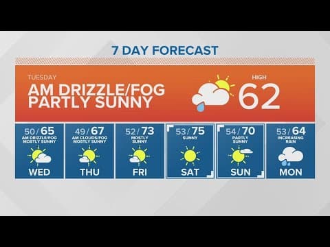 Morning drizzle and fog | KING 5 Weather
