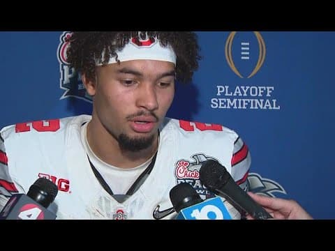 Emeka Egbuka Peach Bowl postgame interview | Ohio State-Georgia