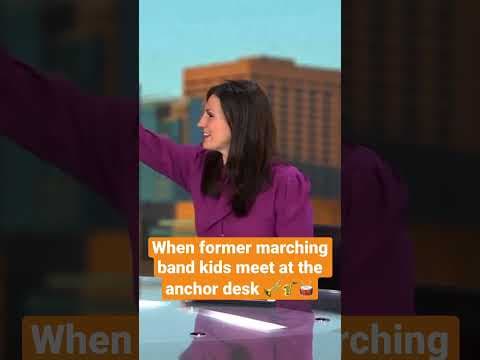 #shorts Marching band kids Alicia Lewis and Rena Sarigianopoulos geek out on KARE 11 Sunrise