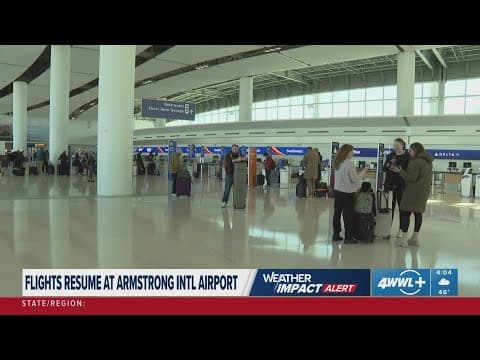 Flights resume at New Orleans airport