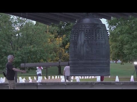 Oak Ridge remembers bombing of Hiroshima with ringing of friendship bell 80 years later